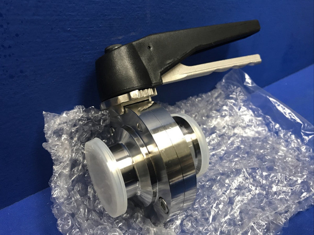 1-1/2" Stainless Steel Butterfly Valve w/ Multi-Position Trigger Handle