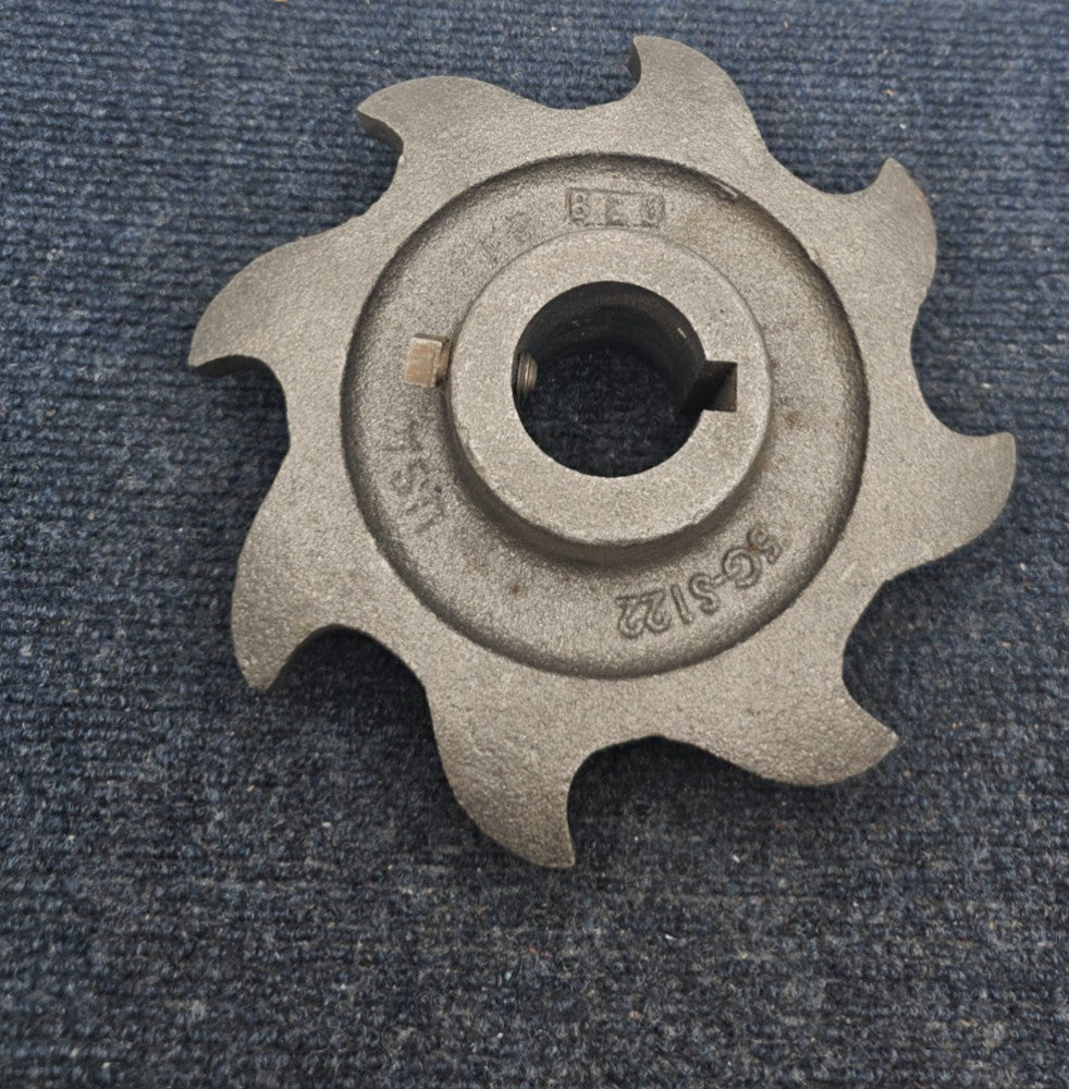 BEU 5G-S122 8-Tooth Idler Sprocket 7" Diameter, 1-1/2" Keyed Bore