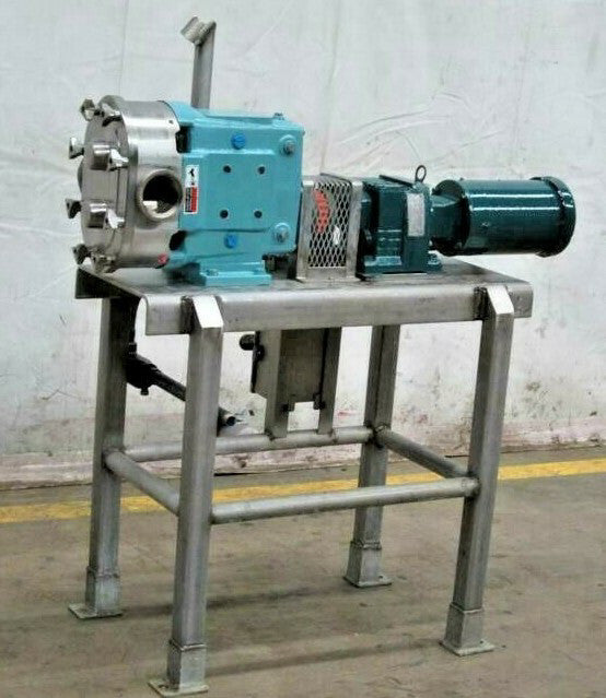 WAUKESHA 130 S/S POSITIVE DISPLACEMENT PUMP WITH 2HP DRIVE