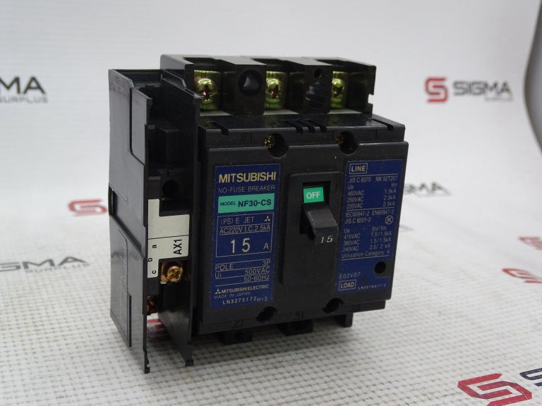 MITSUBISHI NF30-CS-3P-15A CIRCUIT BREAKER