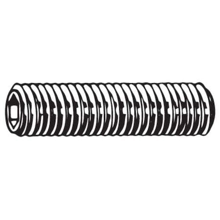 Zoro Select U07810.019.0025 Socket Set Screw, Flat, 10-24X1/4, Pk100