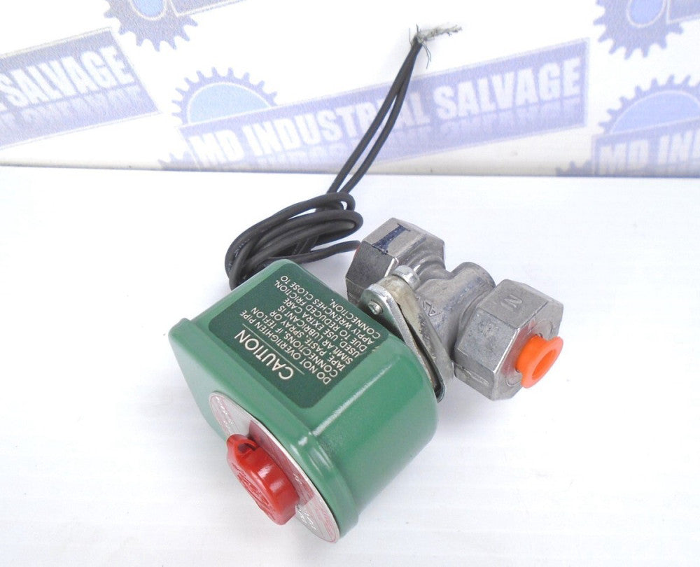 NEW-ASCO RedHat VALVE 8040B6 120V 60Hz 6W Pipe 1/8, Orifice 3/8, Air Gas, 15 Psi