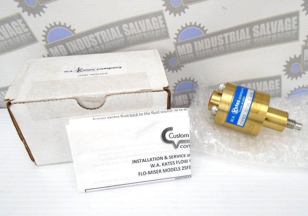 CUSTOM - W.A. Kates - 25FB2 - MINI-FLO REGULATOR - 5 GPH - 3/20 - (NEW in BOX)
