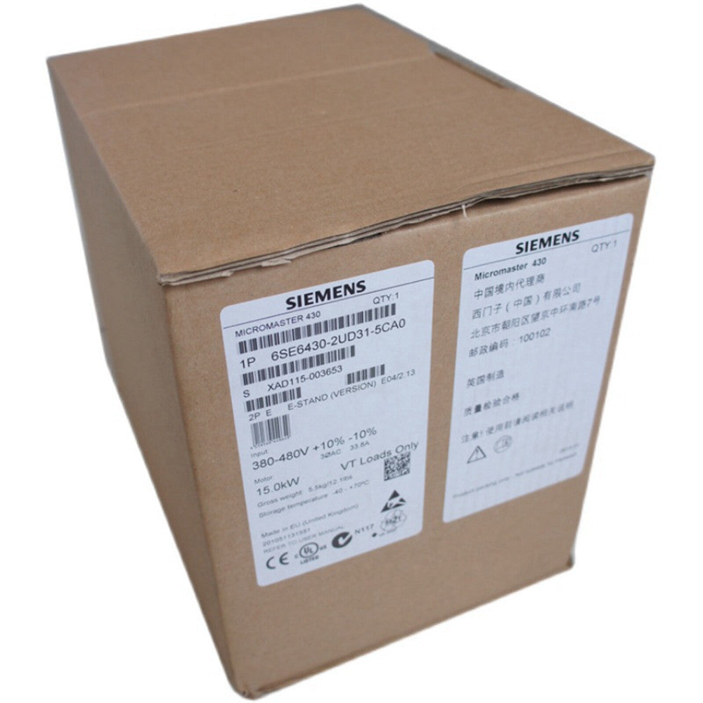  One Brand New Siemens 6SE6430-2UD31-5CA0 Inverter 15 KW