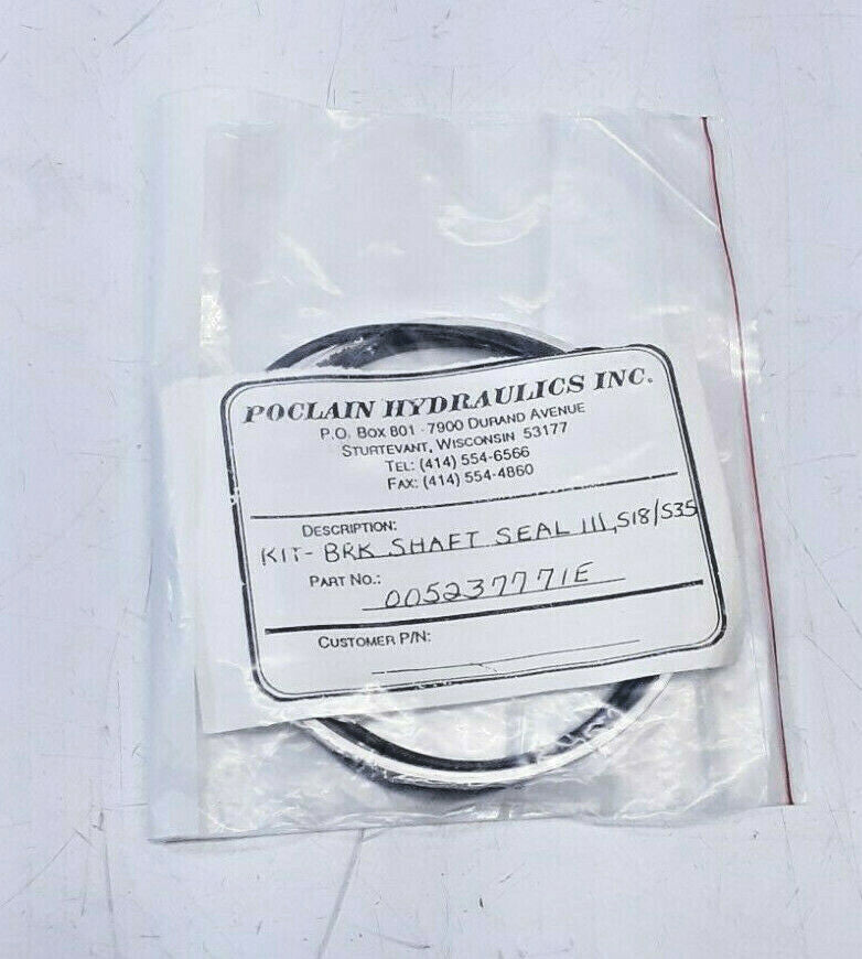 Poclain 005237771E KIT-BRK Shaft Seal III S18/S35