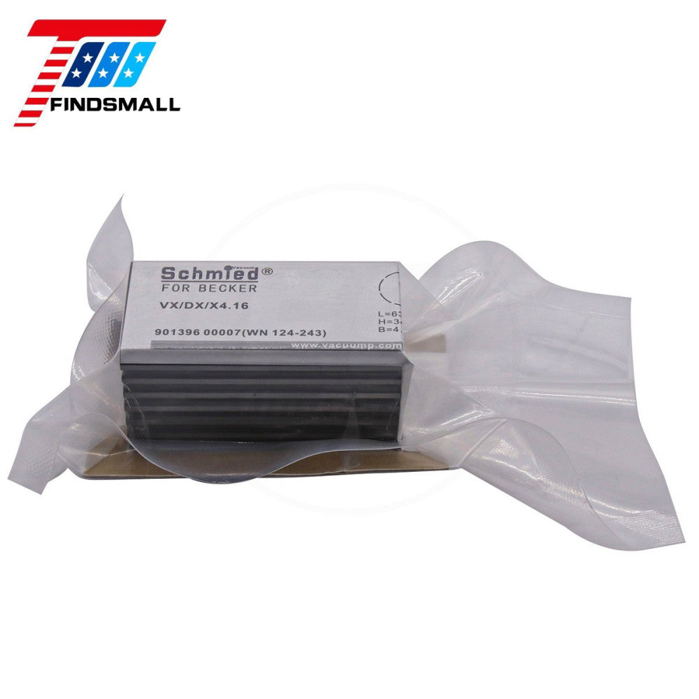 63*34*4.3mm 7x Carbon Vane WN124-243 90139600007 for Becker DX4.16 VX4.16 X4.166