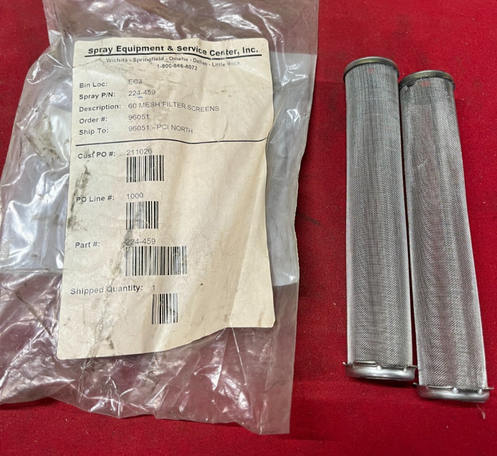 GRACO 224-459 60 MESH MANIFOLD FILTER (LOT OF 2)