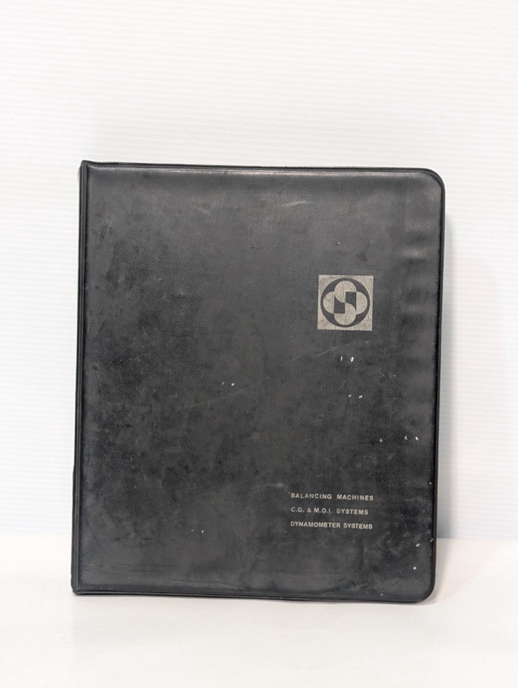 Schenck Trebel Balancing Machines Operation Owners Manual, in Binder, as shown