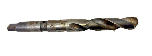 #3 MORSE TAPER SHANK DRILL BIT, SPIRAL 2 FLUTE, OAL 9-7/8"