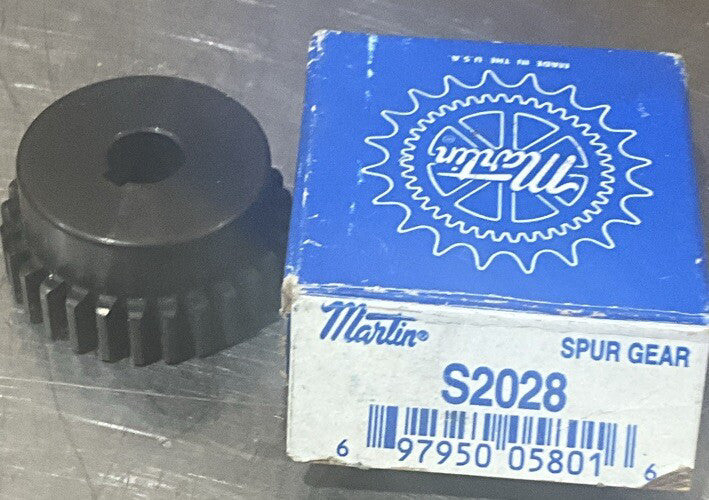 MARTIN - S2028 - GEAR SPUR 14 1/2 DEG STEEL - UPC: 697950058016 - Nos Surplus