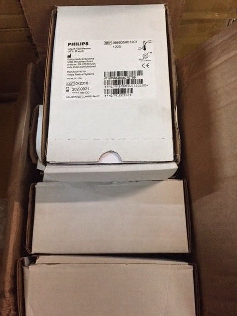 (Case of 100) Philips Infant Heel Warmer 989805603201, Exp 09/21/2020