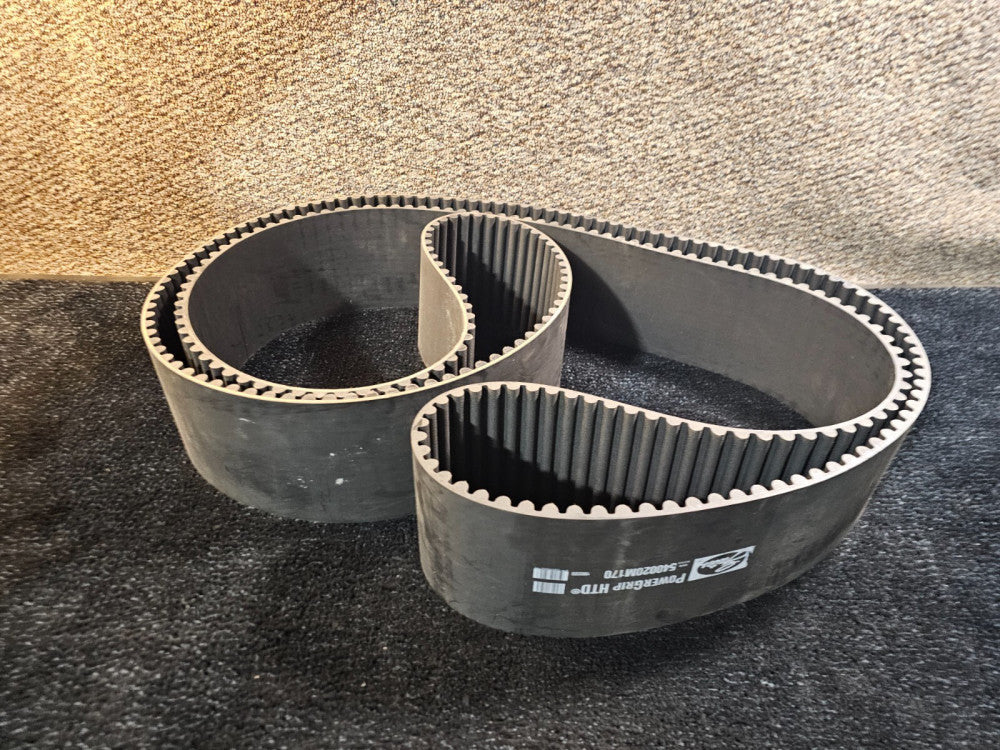Gates 540020M170 PowerGrip HTD Timing Belt Single Sided, Polychloroprene Black