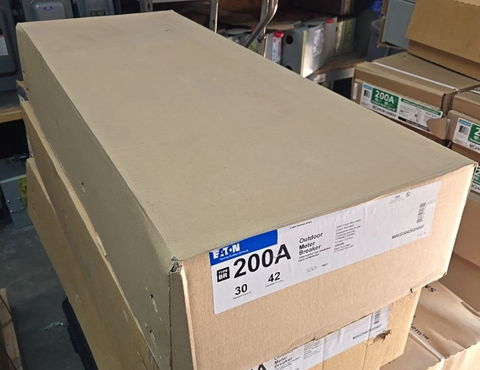 Eaton MBED3042B200BF 200A BR 120/240 1 Phase Outdoor Meter Breaker W/Main