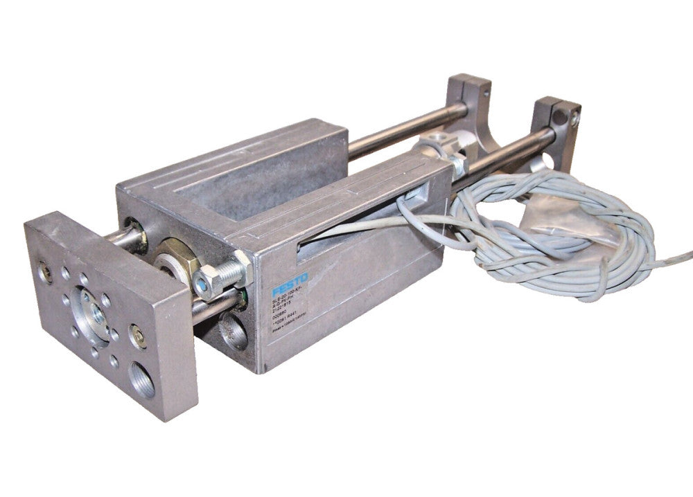 NEW FESTO 3-3/4" STROKE LINEAR SLIDE 2-3/4" BORE  SLE-20-100-KF-A-G-PV-PH