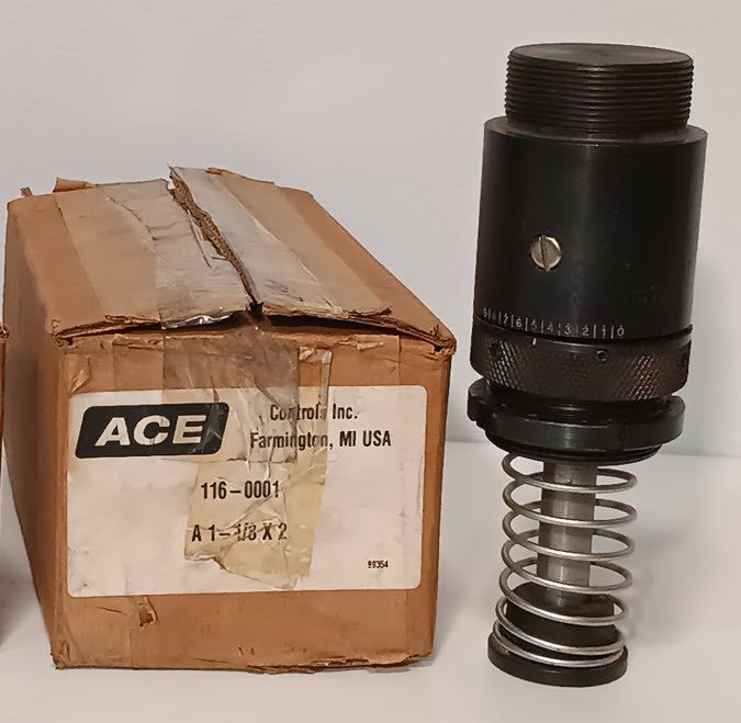 Ace Controls A 1-1/8x2 (116-001) Industrial Shock Absorber, 0.50" Stroke