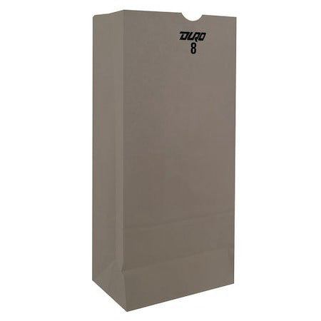 Zoro Select 51028 Grocery Bag Flat Bottom 8 Lb White, Pk500