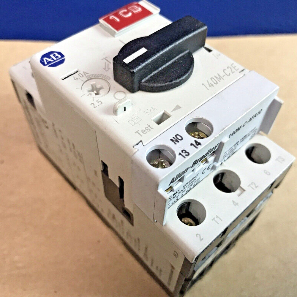 Allen Bradley 140M-C2E-B40 SER A Circuit Breaker W/ Allen Bradley 140M-C-AFA10