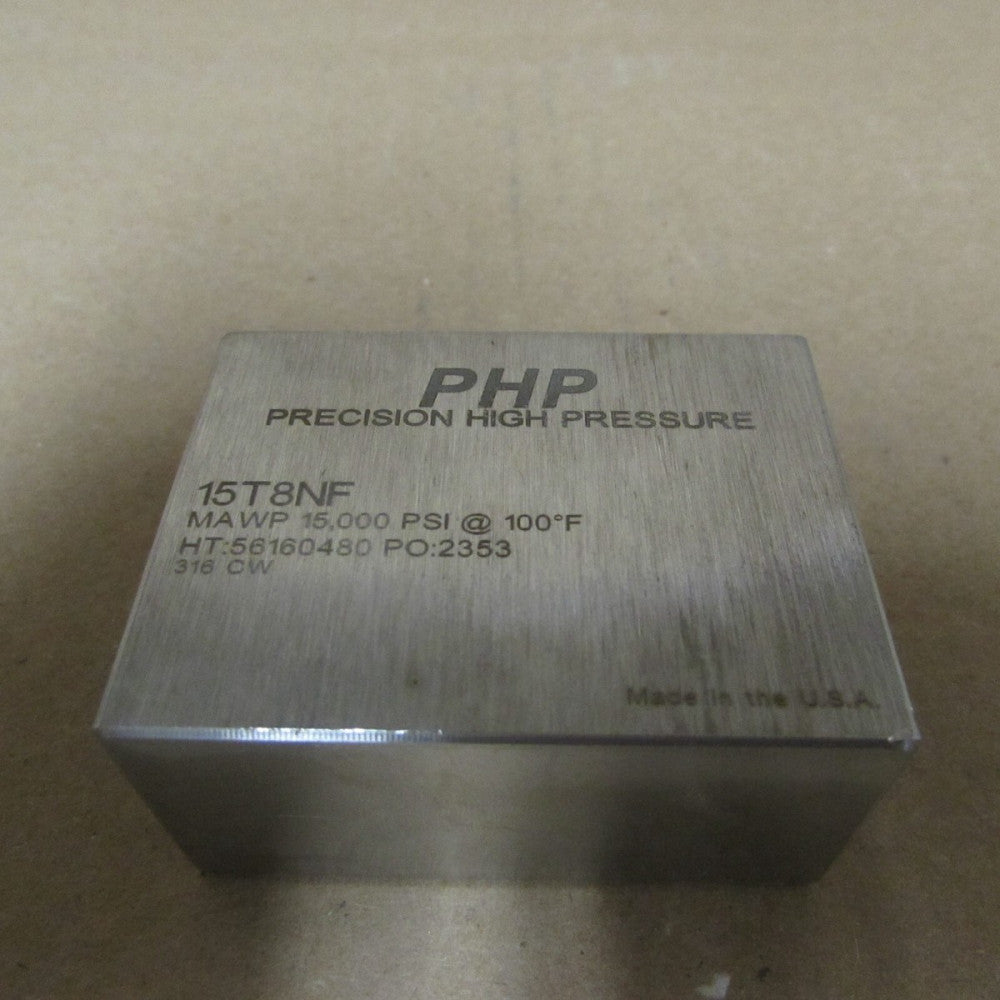 PHP 15T8NF SS TEE FITTING, 15K PSI, N/NIB! MAKE OFFER!