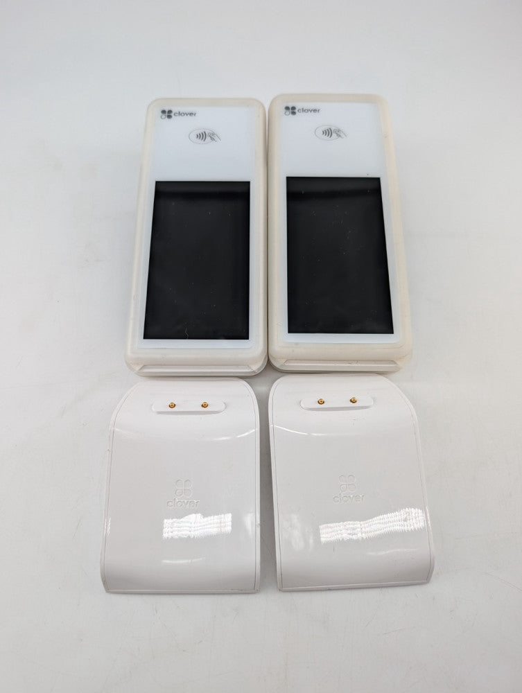Clover Flex C403 Wireless Credit Card Terminal With Dock Lot of 2