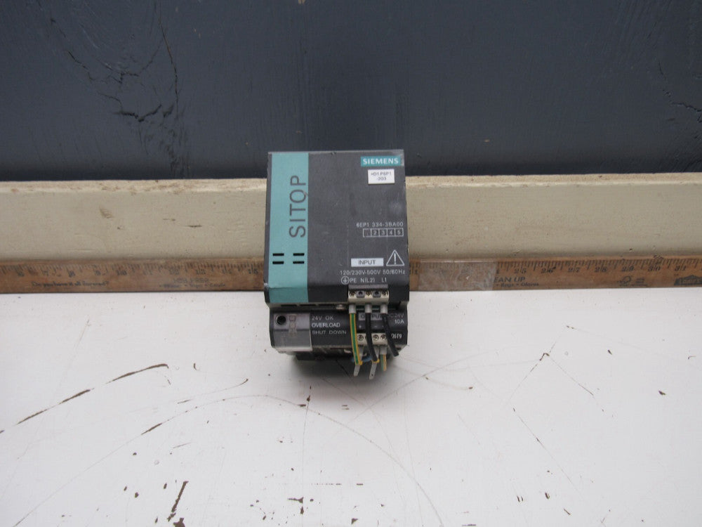 SIEMENS 6EP1334-3BA00 SITOP POWER SUPPLY 120/230-500V 24VDC/10A  MAKE OFFER!