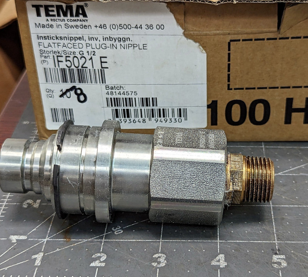 Parker / TEMA FEC-502-8FB / IF5021 ½” Flat Faced Hydraulic Coupler [B064]