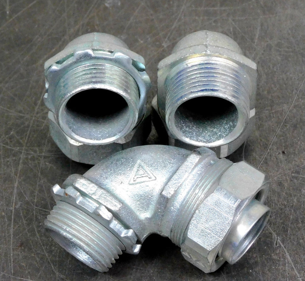 Appleton -ST-90100 Liquid-Tight Elbow Throat Flexible Conduit Adapter 1" 90°