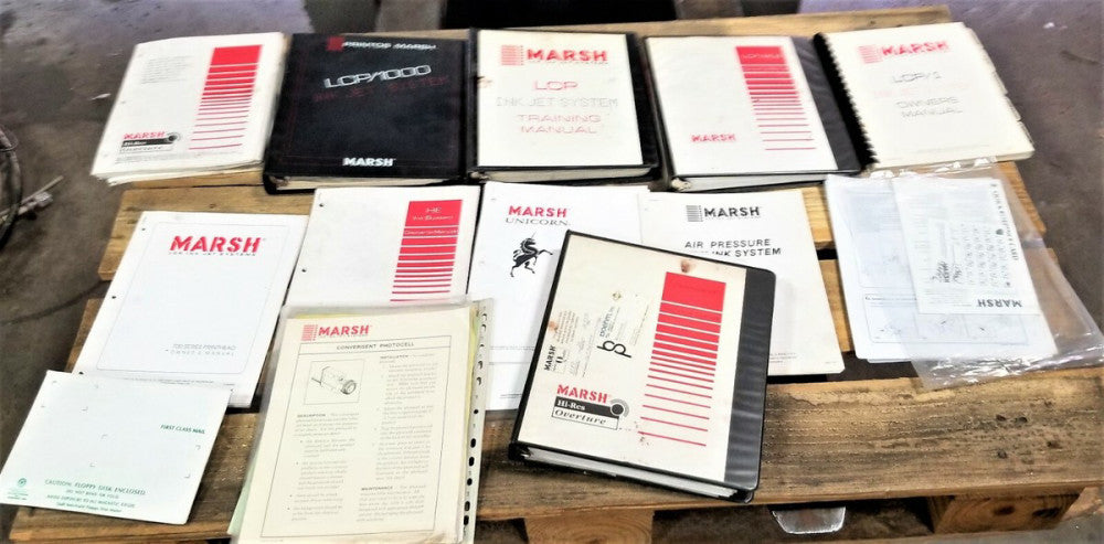 Lot Of Marsh Instruction Manuals 
