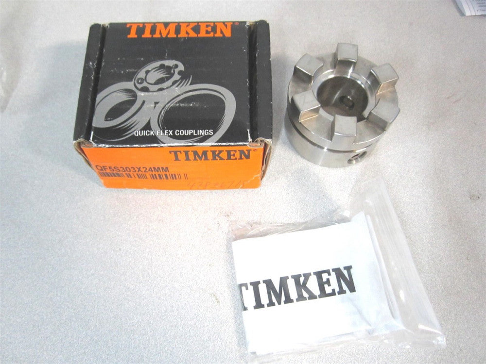 Timken (QF5S303X24MM) Quick Flex 303 Stainless Steel Standard Hubs with Keyway 