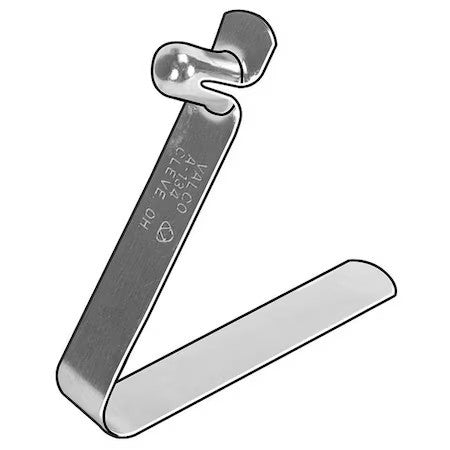 Zoro Select A161 0.365" D X 0.370" H Single End A Style Spring Leg Snap Button,