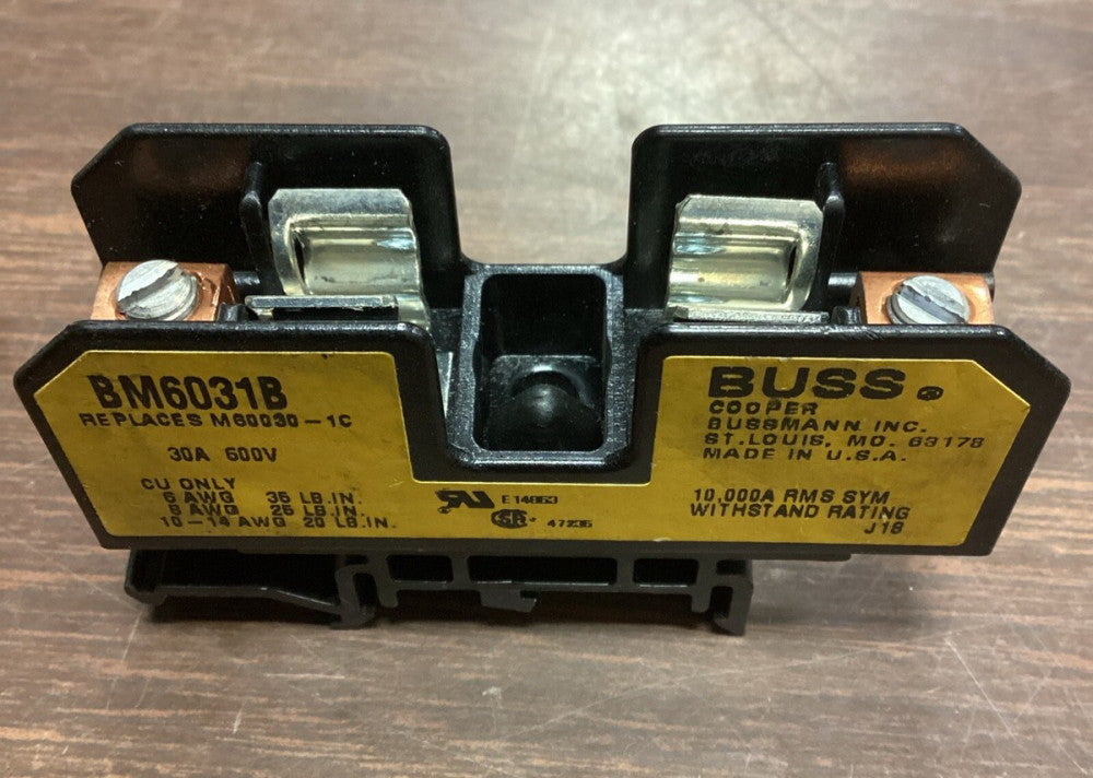 Buss BM6031B Fuse Holder replaces M60030-1C 30 A 600 V F31