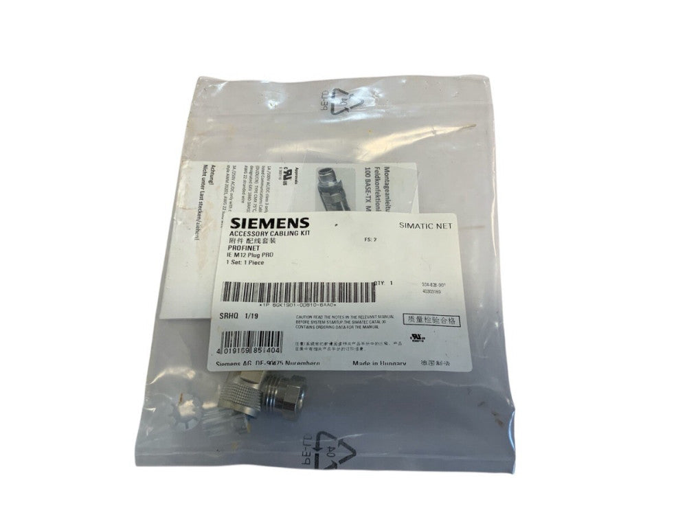 Siemens 6GK1901-0DB10-6AA0 Simatic Net, M12 Plug PRO (Profinet) - NEW