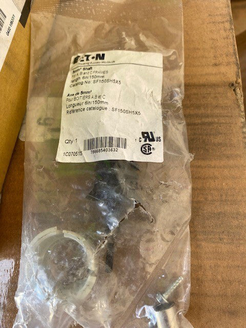 Eaton Cutler-Hammer SF150SH5X5 rotary disconnect shaft extension (NEW)