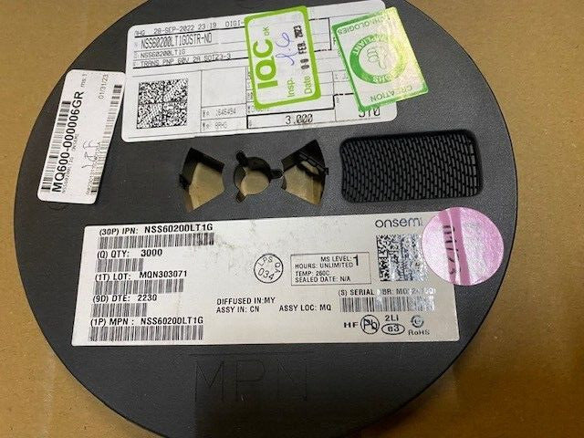 (REEL OF 3,000) NSS60200LT1G Trans GP, BJT PNP 60V 2A 540mW, 3-Pin SOT-23 T/R