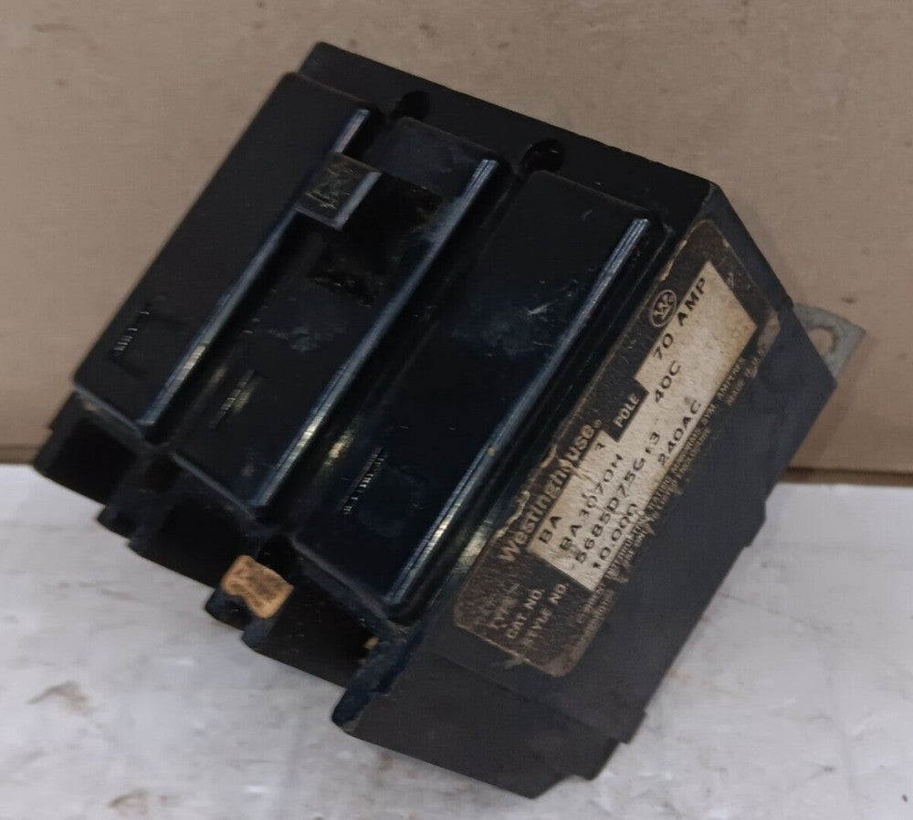 WESTINGHOUSE BA3070H 70 AMP BOLT-ON CIRCUIT BREAKER 3 POLE 240 VAC