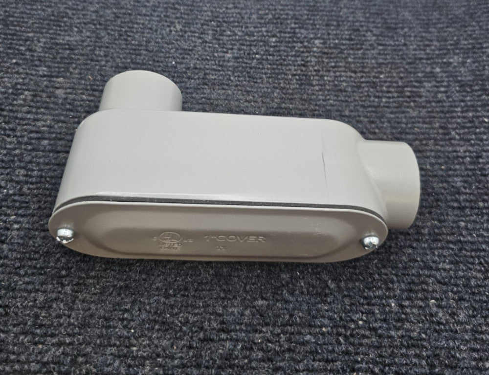 1-inch Conduit Body Type LB With Cover - Gray