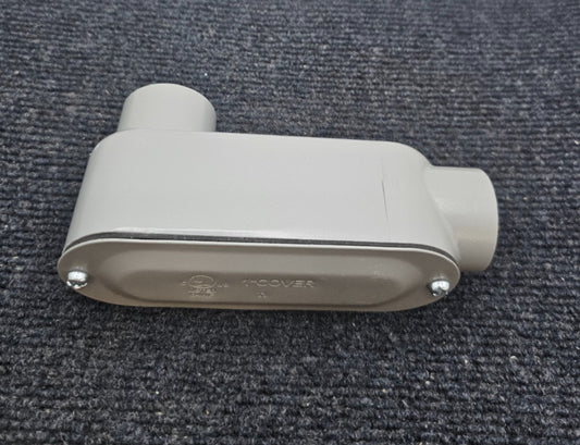 1-inch Conduit Body Type LB With Cover - Gray