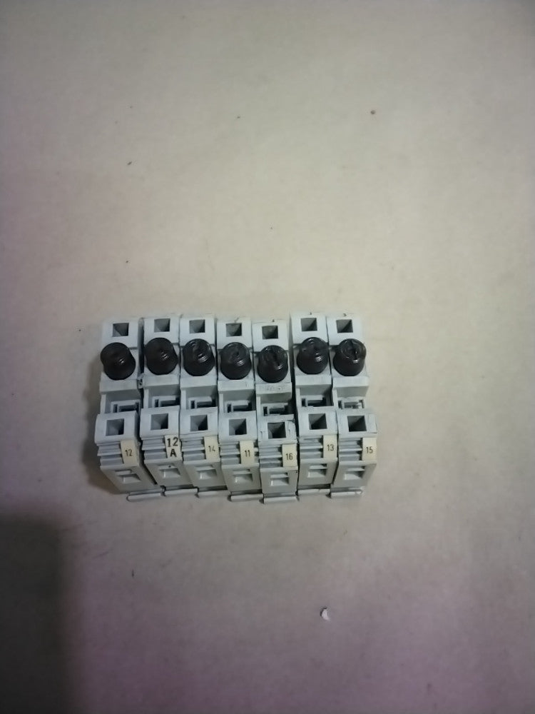 Lot of 7 Wago 282-122 Fused Terminal Block 1 Level, 250V, 10A, 24-10-AWG