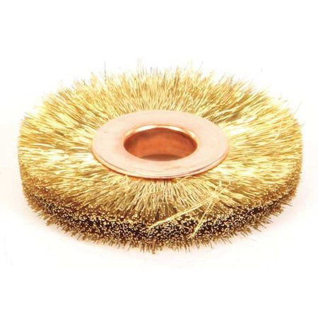 Weiler 93833 Crimped Wire Wheel Wire Brush, Arbor, 1-1/2"