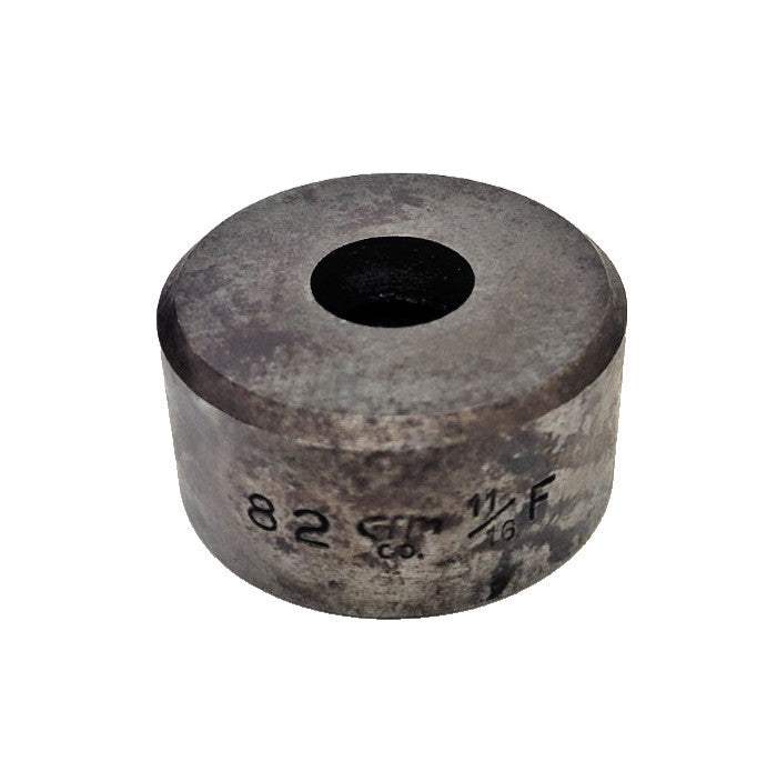 IRONWORKER ROUND PUNCH PRESS DIE 11/16" HEAD DIA 2" #82