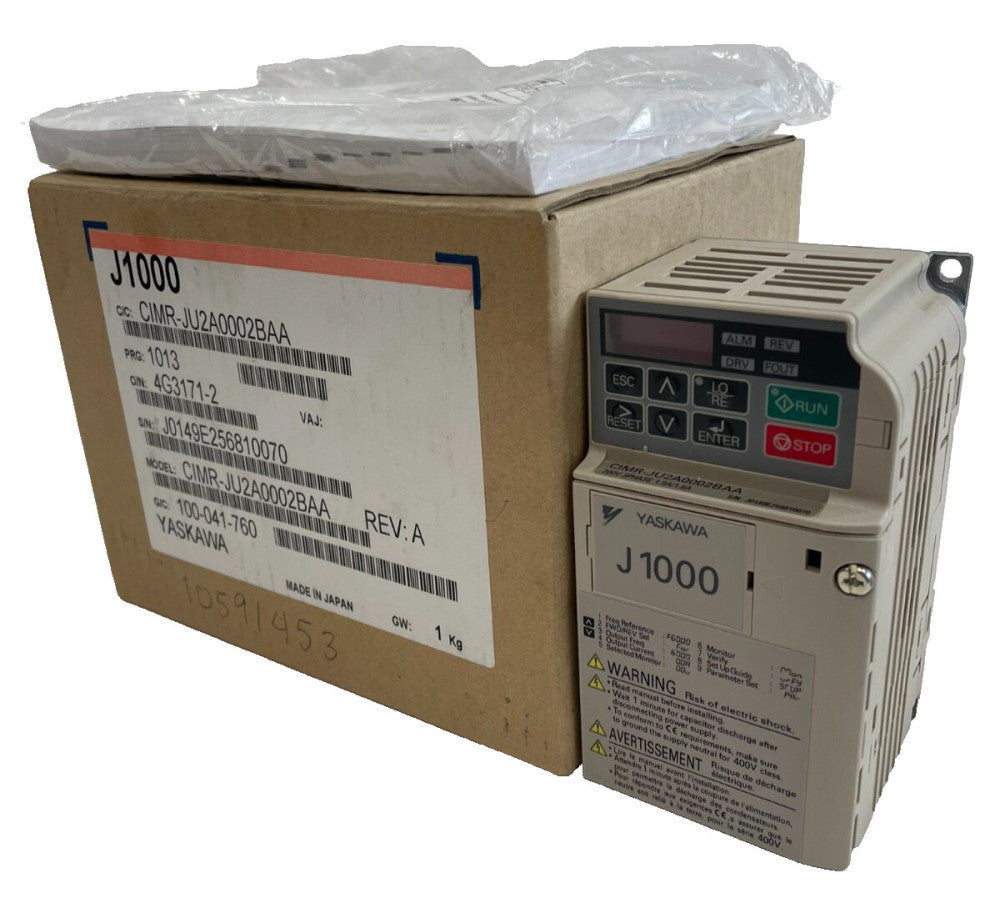 NEW YASKAWA CIMR-JU2A0002BAA INVERTER /DRIVE CIMRJU2A0002BAA