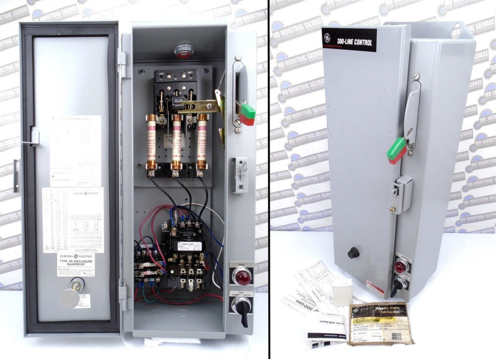 GE - CR308C604DAAA - MAGNETIC STARTER FUSED DISCONNECT - SZ1 460V 3P 3R 7.5-10HP