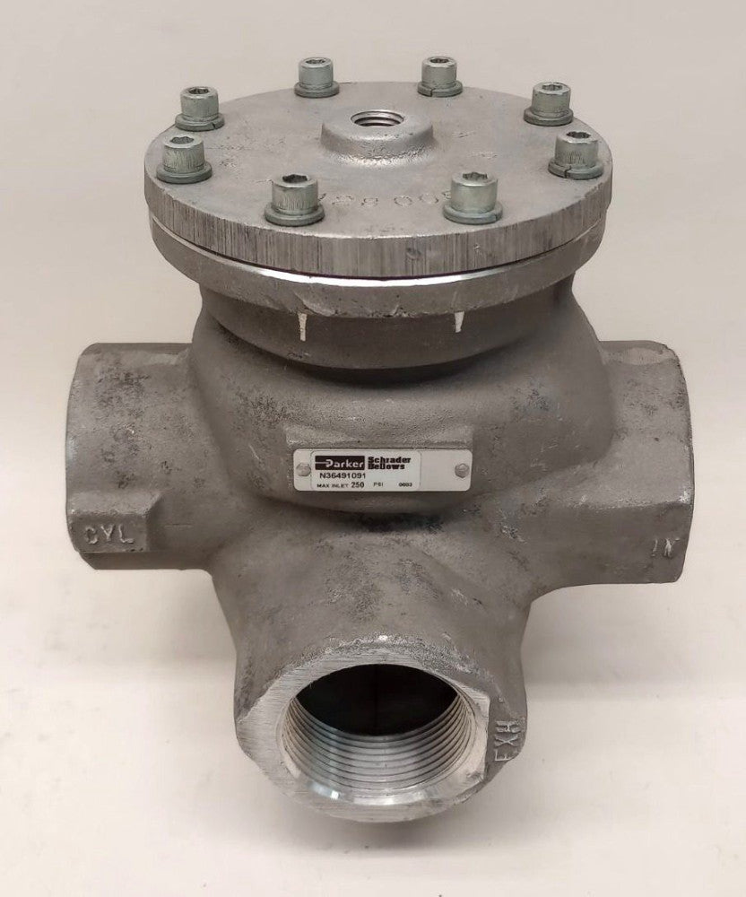 Parker N36491091 Used Pilot Air Control Valve 1-1/4"NPT Cyl and In Ports