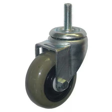 Zoro Select 20Tm21 Swivel Stem Caster, Polyurethane, 3-1/2 In, 350 Lb
