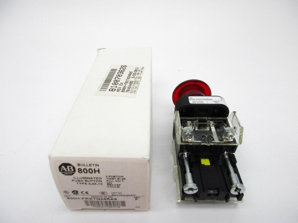 ALLEN BRADLEY 800H-FRXTQ24RA5 SER. F (WH) NSMP