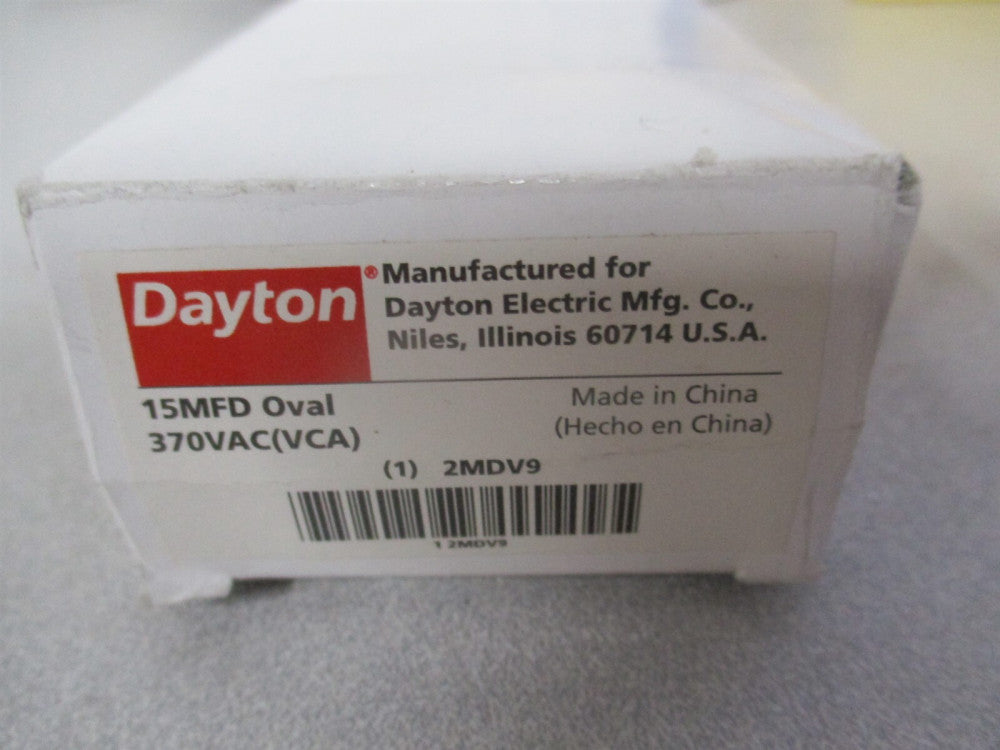 (2MDV9) 370V AC 1-1/4" x 3-9/16" OAL Aluminum Motor Run Capacitor 