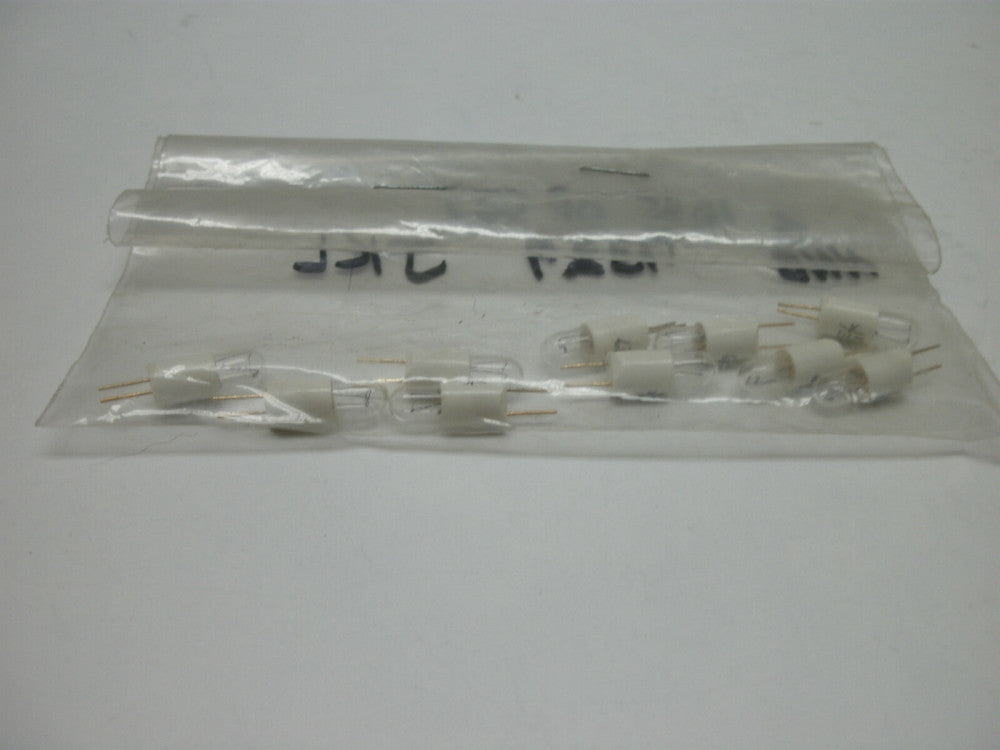 JKL 7327 MINIATURE LAMP BULBS G3.17 28V 0.04A 1.12W BI-PIN C-2F (LOT OF 5) NNB