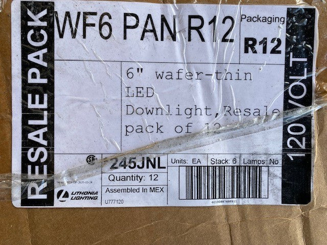 (12 PACK) Lithonia WF6PANR12 New Construction Pans for 6" LED Downlights