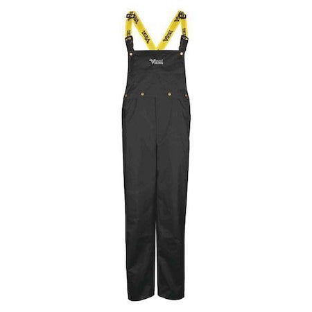 Viking 3307P-Xxl Rain Bib Pants, 100% Nylon, 33 In Inseam, 42 In Waist, Black,