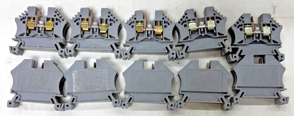 KEMA TERMINAL BLOCK EURO 4 03ATEX2118U 750V 4MMSQUARED LOT OF 12 OAL 1-7/8