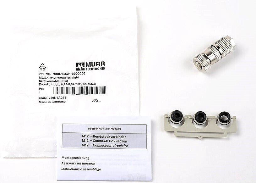 MURRELEKTRONIC - 7000-14621-0000000 - ETHERNET CONNECTOR - M12 4-PL (NEW in BOX)